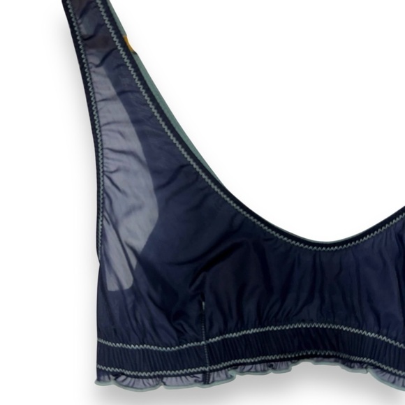 4 for $20 SALE! UO Out From Under Jupiter Unlined Sheer Bralette, Navy/Marin, S - Picture 4 of 11